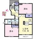 徳島市名東町1丁目の間取図