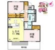 板野郡藍住町住吉字若宮の間取図