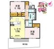 板野郡藍住町住吉字若宮の間取図