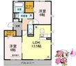 徳島市北田宮2丁目の間取図