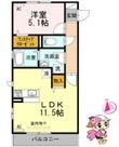 徳島市北田宮4丁目の間取図