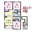 徳島市安宅3丁目の間取図