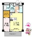 徳島市沖浜東2丁目の間取図