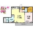 徳島市沖浜町南開の間取図
