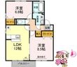 徳島市南昭和町4丁目の間取図