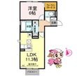 徳島市南庄町5丁目の間取図