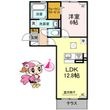 徳島市西新浜町2丁目の間取図