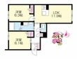 徳島市北田宮2丁目の間取図