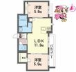 徳島市北田宮2丁目の間取図