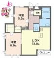 徳島市福島1丁目の間取図
