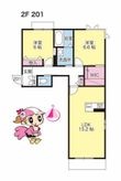 徳島市南二軒屋町新開の間取図