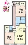 徳島市北矢三町2丁目の間取図