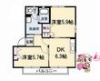 徳島市八万町大坪の間取図