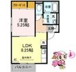 徳島市北田宮2丁目の間取図