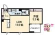 徳島市安宅1丁目の間取図