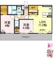 徳島市問屋町の間取図