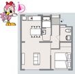 ハコニス・アパートメントAの間取図