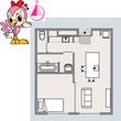 ハコニス・アパートメントBの間取図