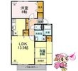 徳島市西須賀町中開の間取図