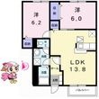 板野郡藍住町奥野字猪熊の間取図