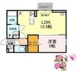 徳島市八万町大坪の間取図