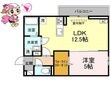 徳島市八万町大坪の間取図