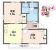 徳島市八万町大坪の間取図