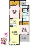 徳島市北田宮2丁目の間取図