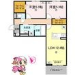 徳島市問屋町の間取図