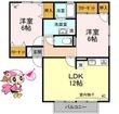 徳島市西須賀町中開の間取図
