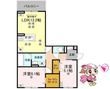 徳島市北田宮2丁目の間取図
