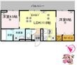 徳島市北田宮２丁目の間取図