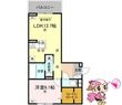 徳島市北田宮２丁目の間取図