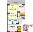 徳島市春日２丁目の間取図