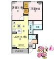 徳島市八万町上福万の間取図