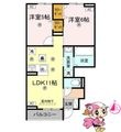徳島市八万町上福万の間取図