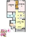 徳島市八万町上福万の間取図
