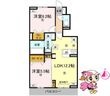 徳島市八万町上福万の間取図