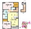 徳島市八万町上福万の間取図