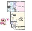 徳島市川内町の間取図