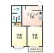 写真：エスポア・アルシェＢ棟1階の間取図