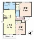 シャーメゾンナナセAの間取図