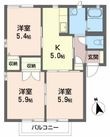 フィールドトップDの間取図