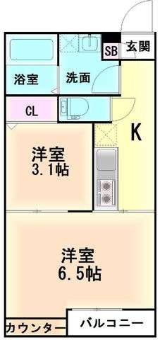 拡大写真：ゾンネンハイムⅢ 3階302の間取り