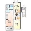 ブリッサbの間取図
