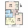 ディアコートエムズⅢの間取図