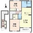 オレンジヒルズ成田Ａの間取図