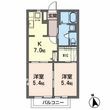 ラフィーネ中山の間取図