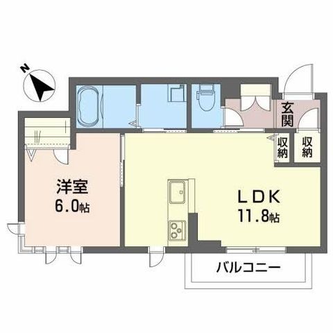 拡大写真:ベレオヴァンベール 3階303の間取り