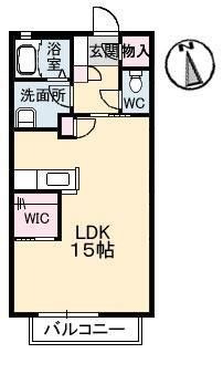拡大写真:ベルクかなみ 1階103の間取り
